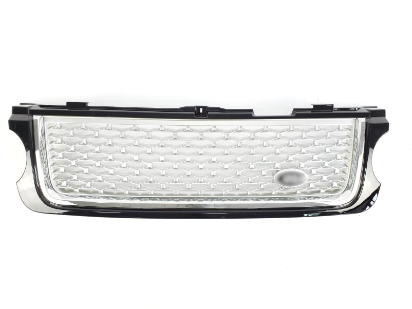 Решітка радіатора  + жабра на Land Rover Range Rover Vogue L322 2010-2013 року