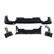 Дифузор ( заднього бампера ) Чорний глянець ( стиль X3M F97 ) на BMW X3 G01 2018-2022 року