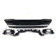 Дифузор ( заднього бампера ) Silver Black / Chrome Pipe ( стиль GLE63 AMG ) на Mercedes-Benz GLE-Class Coupe C167 2019-2023 року
