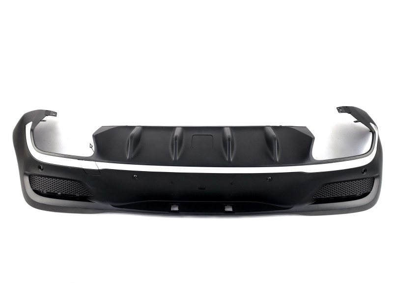 Дифузор ( заднього бампера ) Silver Black / Chrome Pipe ( стиль GLE63 AMG ) на Mercedes-Benz GLE-Class Coupe C167 2019-2023 року