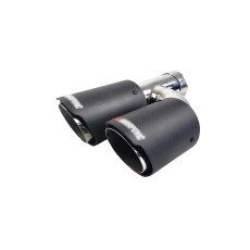 Насадки на вихлоп Carbon ( матовий ) 54mm To 76mm ( подвійна H ) на Akrapovič Akrapovič