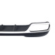 Дифузор ( заднього бампера ) Silver Black / Chrome Pipe ( стиль AMG E63 ) на Mercedes-Benz E-Class W212 2013-2016 року