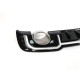 Дифузор ( заднього бампера ) Silver Black / Chrome Pipe ( в стилі RS3 ) Hatchback на Audi A3 8V 2016-2020 року