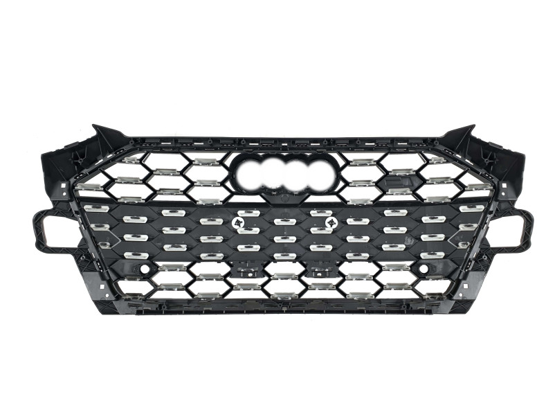 Решітка радіатора Full Black ( Gloss / Matte ) ( в стилі S4 ) на Audi A4 B9 2019-2023 року