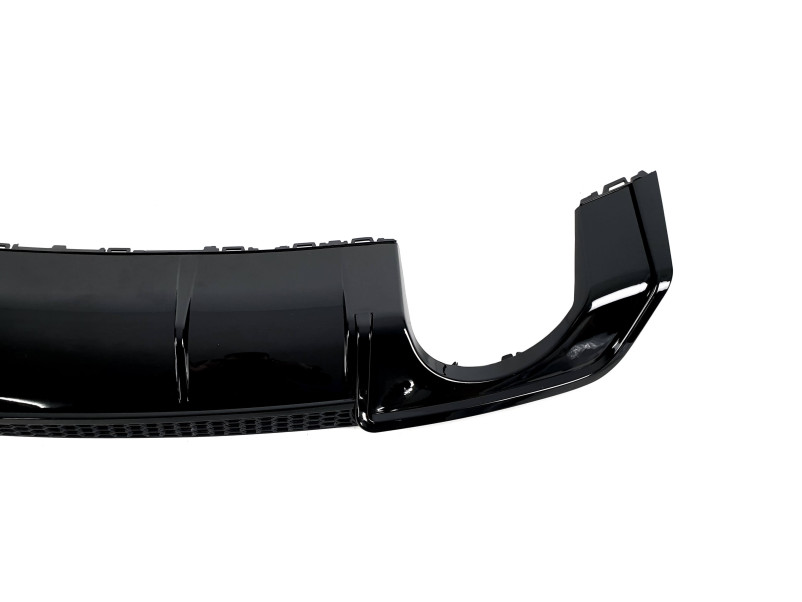 Дифузор ( заднього бампера ) Black / Chrome Pipe ( в стилі RS3 ) Sedan на Audi A3 8V 2012-2016 року