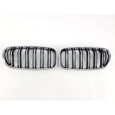 Ніздрі Чорні Глянець Хром Рамка ( Подвійні M-Look ) на BMW 3 Series F30 / F31 2011-2018 року