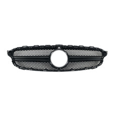 Решітка радіатора Full Black ( з місцем під камеру ) AMG на Mercedes-Benz C-Class W205 2014-2018 року
