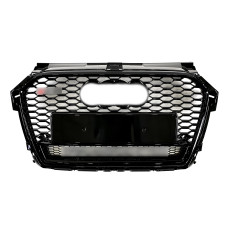 Решітка радіатора Full Black ( в стилі RS1 ) Quattro на Audi A1 8X 2014-2019 року