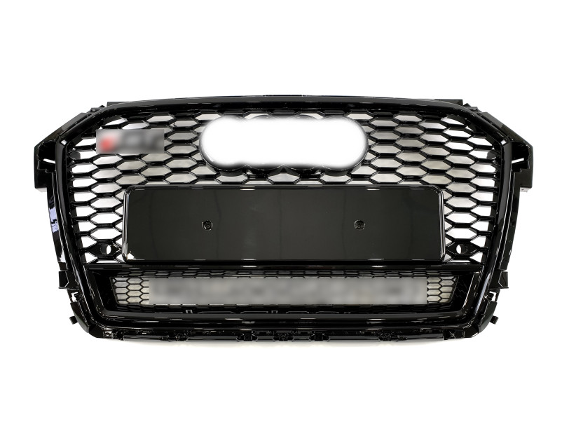 Решітка радіатора Full Black ( в стилі RS1 ) Quattro на Audi A1 8X 2014-2019 року