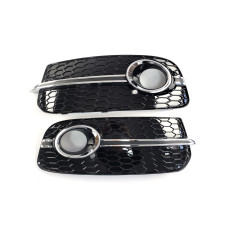 Решітки в бампер Chrome Black ( стиль SQ5 під туманки ) на Audi Q5 8R 2012-2016 року