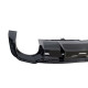 Дифузор ( заднього бампера ) Full Black / Black Pipe ( в стилі RS5 ) S-Line на Audi A5 B9 2016-2020 року