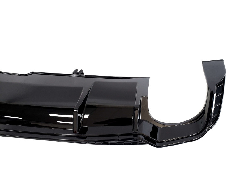 Дифузор ( заднього бампера ) Full Black / Black Pipe ( в стилі RS5 ) S-Line на Audi A5 B9 2016-2020 року