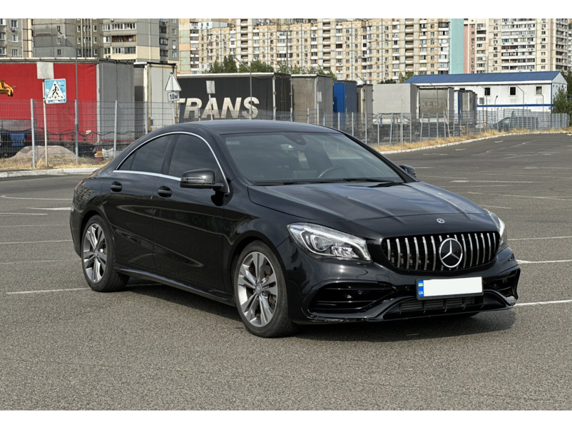 Передній бампер  ( стиль CLA45 AMG ) на Mercedes-Benz CLA-Class C117 2013-2017 року