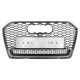 Решітка радіатора Silver Chrome ( в стилі RS6 quattro ) на Audi A6 C7 2014-2018 року
