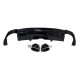 Дифузор ( заднього бампера ) Full Black / Chrome Pipe ( в стилі RS5 ) S-Line   на Audi A5 B9 2016-2020 року