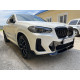 Губа ( переднього бампера ) Чорний глянець  на BMW X3 G01 2022-2024 року