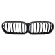 Ніздрі Чорний глянець LED ( 1 bar ) Iconic glow на BMW 5 Series G30 / G31 2020-2023 року