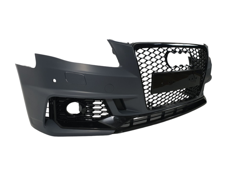 Передній бампер  ( стиль RS4 B9 ) V2 на Audi A4 B8 2007-2011 року