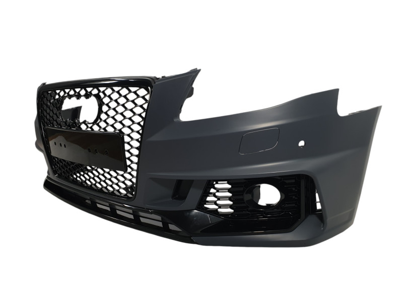 Передній бампер  ( стиль RS4 B9 ) V2 на Audi A4 B8 2007-2011 року