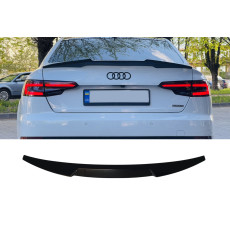 Спойлер Чорний глянець V1 на Audi A4 B9 2015-2019 року