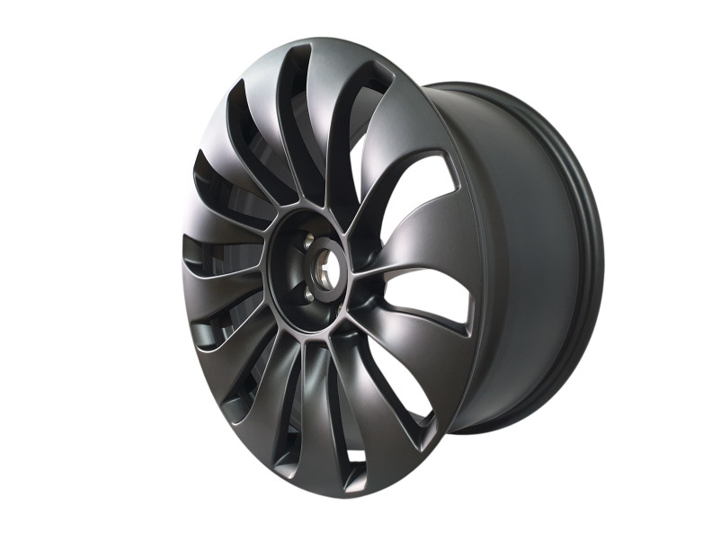 R19 Dark Matte Grey ( одноширокі 9.5J ET45 ) на Tesla Model 3 2017-2022 року