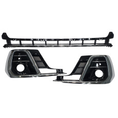 Решітки в бампер Chrome Black  на Audi A8 D5 2021-2026 року