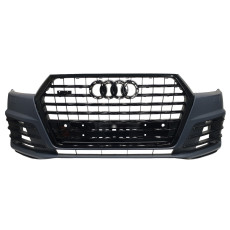 Передній бампер  ( S-Line ) Black на Audi Q7 4M 2015-2020 року