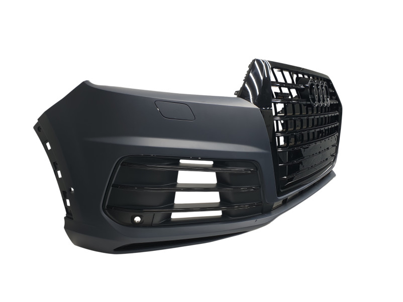 Передній бампер  ( S-Line ) Black на Audi Q7 4M 2015-2020 року