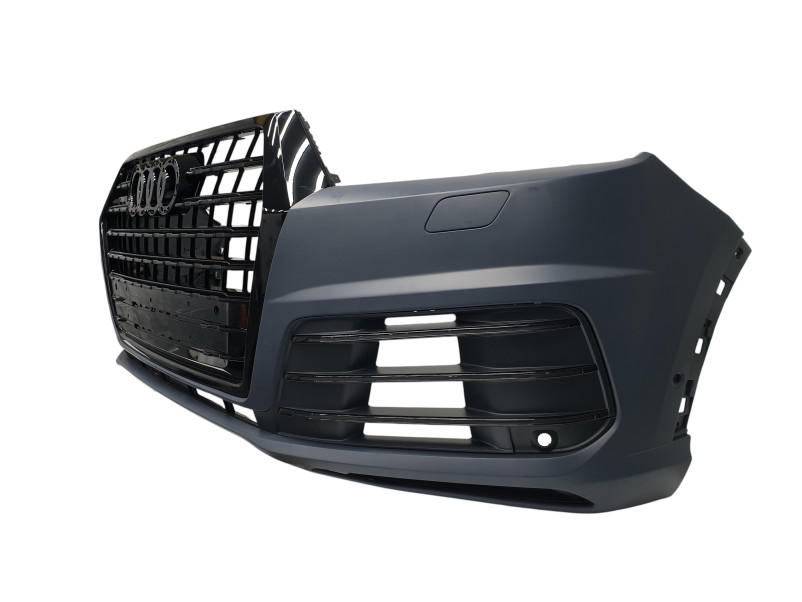 Передній бампер  ( S-Line ) Black на Audi Q7 4M 2015-2020 року