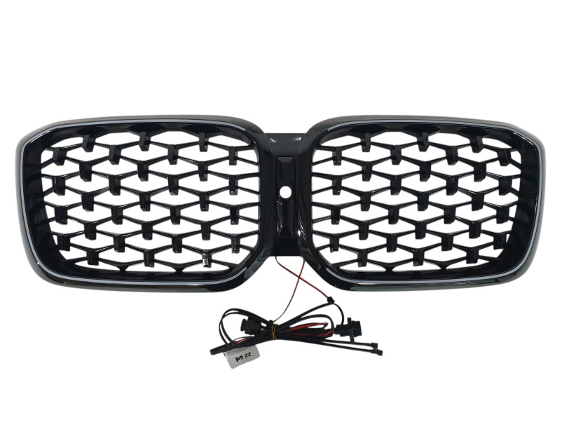 Ніздрі Чорний глянець LED ( Iconic Glow ) Diamond на BMW X3 G01 2022-2024 року