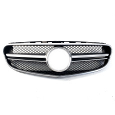 Решітка радіатора Silver Matte AMG + рамка на Mercedes-Benz E-Class W212 2013-2016 року