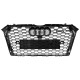 Решітка радіатора Black Silver ( в стилі RS4 ) без Quattro на Audi A4 B9 2015-2019 року