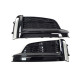 Решітки в бампер Full Black ( стиль S5 ) S-Line на Audi A5 B9 2016-2020 року