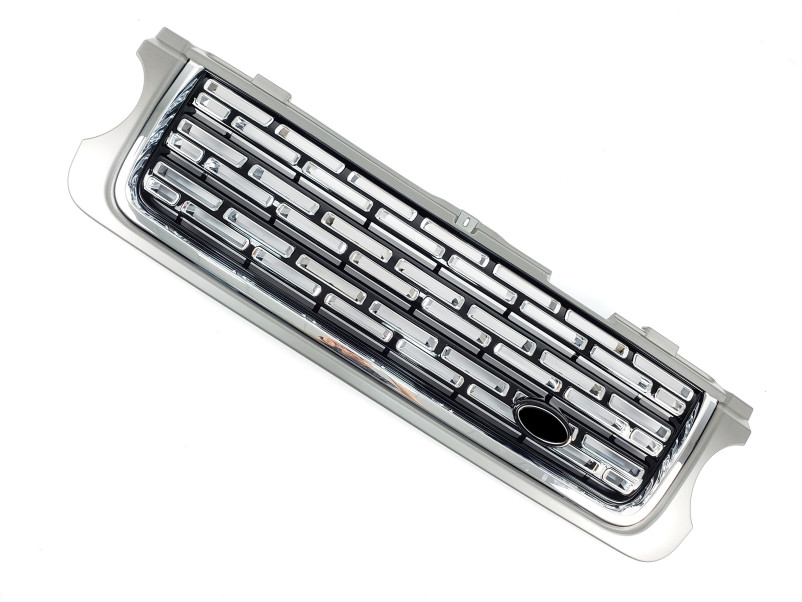 Решітка радіатора  + жабра на Land Rover Range Rover Vogue L322 2010-2013 року