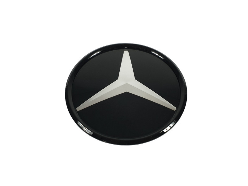 Логотипи  Chrome Black скляний ( муляж дистроніка ) на Mercedes-Benz GLS-Class X166 2015-2019 року