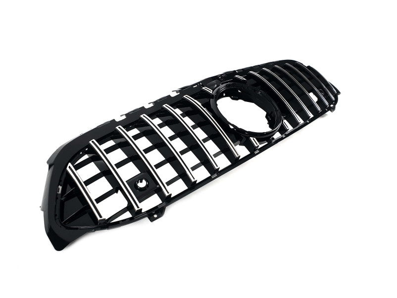 Решітка радіатора Chrome Black ( з міцем під камеру ) GT на Mercedes-Benz A-Class W177 2018-2022 року