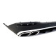 Дифузор ( заднього бампера ) Silver Black / Chrome Pipe ( стиль GLE63 AMG ) на Mercedes-Benz GLE-Class W167 2018-2023 року