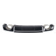 Дифузор ( заднього бампера ) Black Silver / Chrome Pipe ( в стилі RS3 ) Sedan на Audi A3 8V 2012-2016 року
