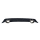 Дифузор ( заднього бампера ) Black Silver / Chrome Pipe ( в стилі RS3 ) Sedan на Audi A3 8V 2012-2016 року