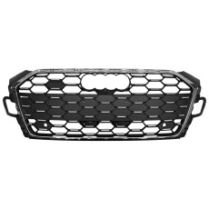 Решітка радіатора Chrome Black ( Matte ) ( в стилі S5 ) на Audi A5 B9 2020-2025 року