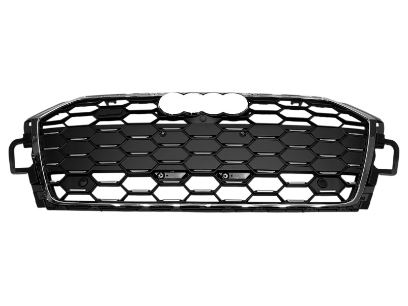 Решітка радіатора Chrome Black ( Matte ) ( в стилі S5 ) на Audi A5 B9 2020-2025 року