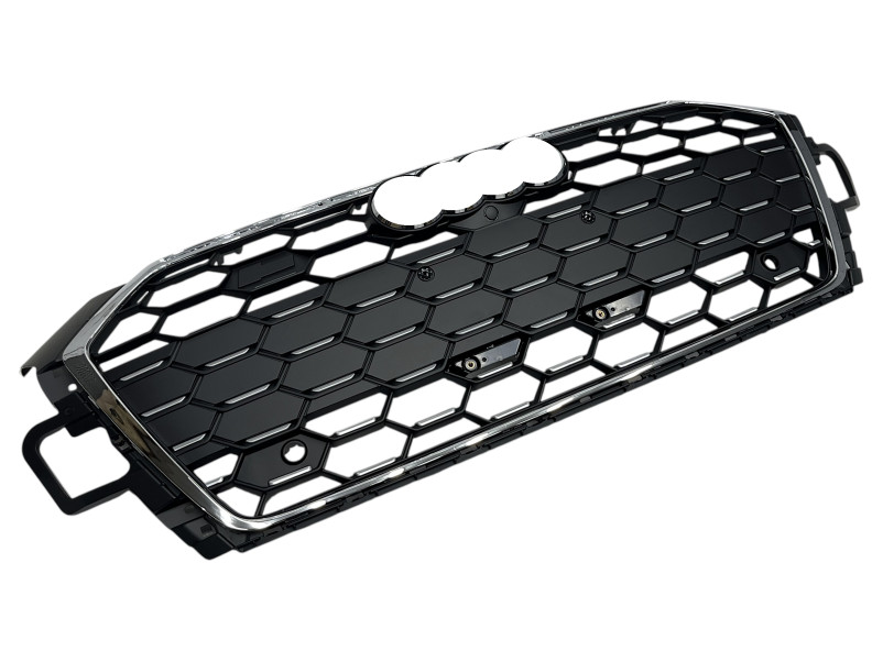 Решітка радіатора Chrome Black ( Matte ) ( в стилі S5 ) на Audi A5 B9 2020-2025 року