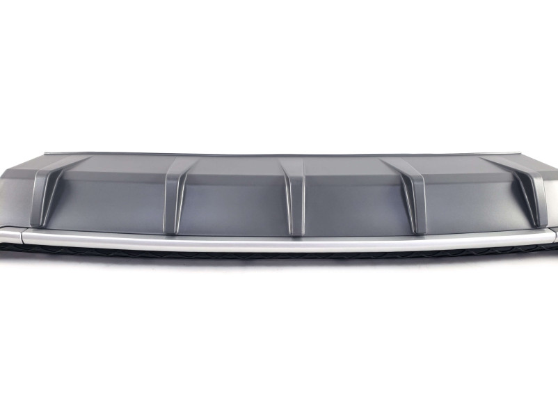 Дифузор ( заднього бампера ) Silver ( в стилі S3 00-00 ) Sedan на Audi A3 8V 2016-2020 року