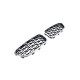 Ніздрі  Diamond Silver ( хром рамка )  на BMW 5 Series F10 / F11 2010-2017 року
