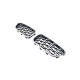 Ніздрі  Diamond Silver ( хром рамка )  на BMW 5 Series F10 / F11 2010-2017 року