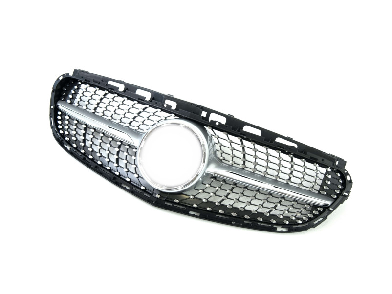 Решітка радіатора Silver Diamond на Mercedes-Benz E-Class W212 2013-2016 року