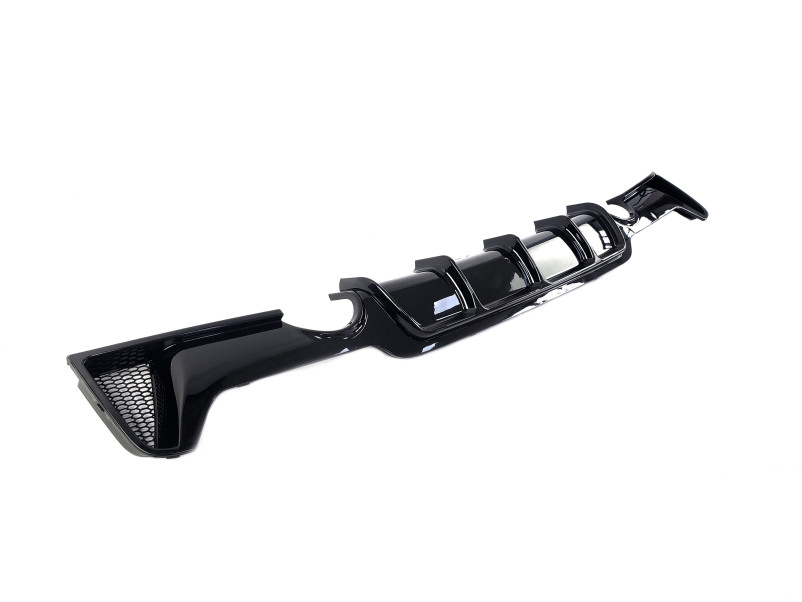 Дифузор ( заднього бампера ) Чорний глянець ( M-Performance ) 0--0 на BMW 4 Series F32 / F33 2013-2020 року