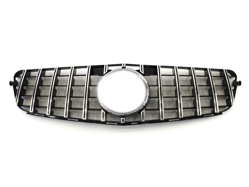 Решітка радіатора Chrome Black GT на Mercedes-Benz C-Class W204 2007-2014 року