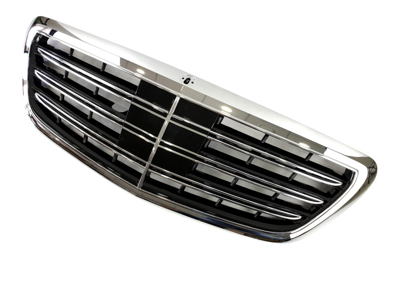 Решітка радіатора Chrome під нічне бачення та камеру AMG S63 на Mercedes-Benz S-Class W222 2013-2017 року