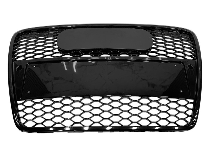 Решітка радіатора Full Black ( в стилі RS6 ) під PDC на Audi A6 C6 2004-2011 року